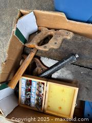 MaxSold Auction: Lot of 6–10 Mixed Hand Tools with Router Bits - Maple Ridge (British Columbia, Canada) PARTNER MANAGED Estate Sale Online Auction - Blanshard Street (STORAGE)
