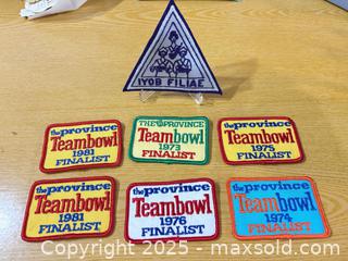 MaxSold Auction: Lot of 7 Embroidered "theprovince" Newspaper Patches 1970s - Maple Ridge (British Columbia, Canada) PARTNER MANAGED Estate Sale Online Auction - Blanshard Street (STORAGE)