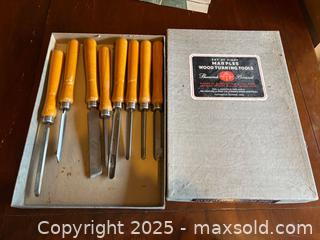 MaxSold Auction: Marples (Shamrock) 8-Piece Wood Turning Chisel/Gouge Set - Maple Ridge (British Columbia, Canada) SELLER MANAGED Estate Sale Online Auction - Blanshard Street (STORAGE)