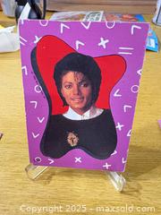 MaxSold Auction: Michael Jackson Promo Collector Trading Cards, Lot of ~12 (1984 MJJ) - Maple Ridge (British Columbia, Canada) PARTNER MANAGED Estate Sale Online Auction - Blanshard Street (STORAGE)