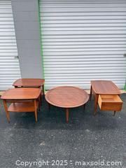 MaxSold Auction: Mid-Century 4-Piece Living Room Table Set — Made in Canada - Maple Ridge (British Columbia, Canada) SELLER MANAGED Estate Sale Online Auction - Blanshard Street (STORAGE)