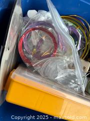 MaxSold Auction: Mixed Craft Supplies Lot with Blue Storage Tote - Maple Ridge (British Columbia, Canada) PARTNER MANAGED Estate Sale Online Auction - Blanshard Street (STORAGE)