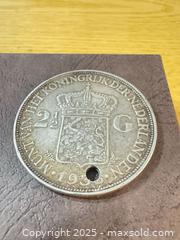 MaxSold Auction: Netherlands 2½ Gulden 1936 or 1933 Coin, Queen Wilhelmina - Maple Ridge (British Columbia, Canada) PARTNER MANAGED Estate Sale Online Auction - Blanshard Street (STORAGE)
