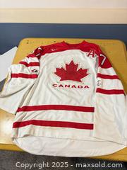 MaxSold Auction: Nike Sidney Crosby Canada Olympic Team Hockey Jersey XL #87 - Maple Ridge (British Columbia, Canada) SELLER MANAGED Estate Sale Online Auction - Blanshard Street (STORAGE)