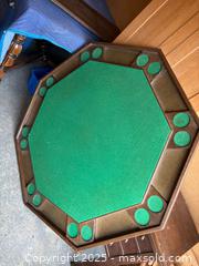 MaxSold Auction: Octagonal Wooden Poker/Game Table, 8-Player - Maple Ridge (British Columbia, Canada) PARTNER MANAGED Estate Sale Online Auction - Blanshard Street (STORAGE)