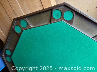 MaxSold Auction: Octagonal Wooden Poker/Game Table, 8-Player - Maple Ridge (British Columbia, Canada) PARTNER MANAGED Estate Sale Online Auction - Blanshard Street (STORAGE)