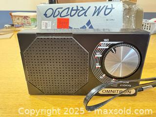 MaxSold Auction: Omnitron Portable AM Radio, Black - Maple Ridge (British Columbia, Canada) PARTNER MANAGED Estate Sale Online Auction - Blanshard Street (STORAGE)
