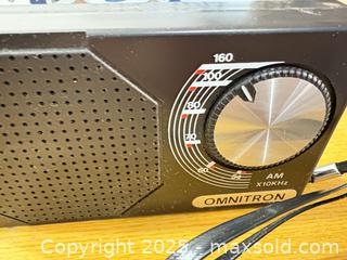 MaxSold Auction: Omnitron Portable AM Radio, Black - Maple Ridge (British Columbia, Canada) PARTNER MANAGED Estate Sale Online Auction - Blanshard Street (STORAGE)