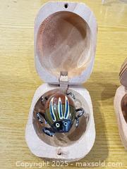 MaxSold Auction: Pair of Decorative Beetle Figurines in Hinged Wooden Boxes - Maple Ridge (British Columbia, Canada) PARTNER MANAGED Estate Sale Online Auction - Blanshard Street (STORAGE)