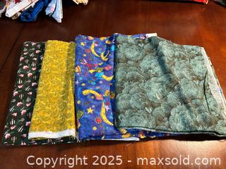 MaxSold Auction: Quilting Cotton Fabric Lot — 10–15 Pieces, 1+ Yard Each - Maple Ridge (British Columbia, Canada) PARTNER MANAGED Estate Sale Online Auction - Blanshard Street (STORAGE)