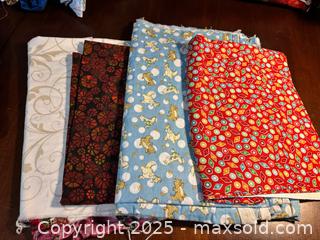 MaxSold Auction: Quilting Cotton Fabric Lot — 10–15 Pieces, 1+ Yard Each - Maple Ridge (British Columbia, Canada) PARTNER MANAGED Estate Sale Online Auction - Blanshard Street (STORAGE)