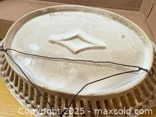 MaxSold Auction: Reticulated Porcelain Pierced Serving Tray with Handles - Maple Ridge (British Columbia, Canada) PARTNER MANAGED Estate Sale Online Auction - Blanshard Street (STORAGE)
