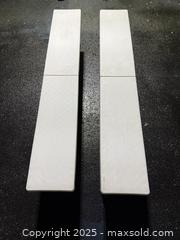 MaxSold Auction: Set of 2 Folding 6 ft Party/Picnic Benches — Plastic Top, Metal Legs - Maple Ridge (British Columbia, Canada) PARTNER MANAGED Estate Sale Online Auction - Blanshard Street (STORAGE)