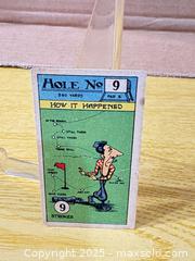 MaxSold Auction: Smokers' Golf Collectible Card — Hole No. 9 "How It Happened" - Maple Ridge (British Columbia, Canada) PARTNER MANAGED Estate Sale Online Auction - Blanshard Street (STORAGE)