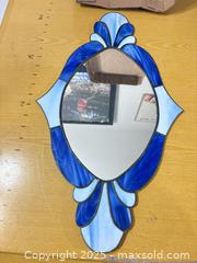 MaxSold Auction: Stained Glass Decorative Wall Mirror, ~24" x 10–11" - Maple Ridge (British Columbia, Canada) PARTNER MANAGED Estate Sale Online Auction - Blanshard Street (STORAGE)