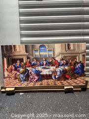 MaxSold Auction: Stretched Canvas Print — The Last Supper (48 x 24 in) - Maple Ridge (British Columbia, Canada) PARTNER MANAGED Estate Sale Online Auction - Blanshard Street (STORAGE)
