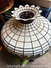 MaxSold Auction: Tiffany-Style hanging Stained Glass Lamp Shade, 21–24 in Diameter - Maple Ridge (British Columbia, Canada) PARTNER MANAGED Estate Sale Online Auction - Blanshard Street (STORAGE)