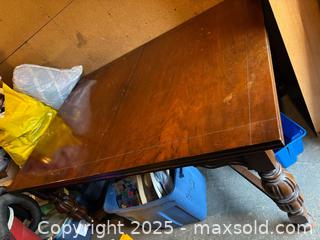 MaxSold Auction: Traditional Wood Dining Table with Removable Leaves - Maple Ridge (British Columbia, Canada) PARTNER MANAGED Estate Sale Online Auction - Blanshard Street (STORAGE)