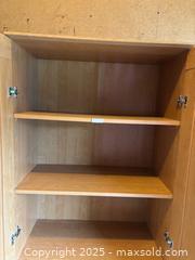 MaxSold Auction: Two-Door Freestanding Wardrobe / Storage Cabinet, Oak-Look - Maple Ridge (British Columbia, Canada) PARTNER MANAGED Estate Sale Online Auction - Blanshard Street (STORAGE)