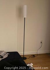 MaxSold Auction: Upright Floor Lamp with White Cylindrical Fabric Shade - Maple Ridge (British Columbia, Canada) PARTNER MANAGED Estate Sale Online Auction - Blanshard Street (STORAGE)