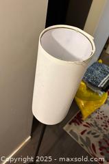 MaxSold Auction: Upright Floor Lamp with White Cylindrical Fabric Shade - Maple Ridge (British Columbia, Canada) PARTNER MANAGED Estate Sale Online Auction - Blanshard Street (STORAGE)