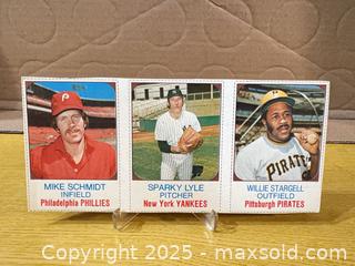 MaxSold Auction: Vintage 1970s Baseball Trading Cards Uncut Panel (Lot) - Maple Ridge (British Columbia, Canada) PARTNER MANAGED Estate Sale Online Auction - Blanshard Street (STORAGE)
