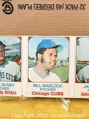 MaxSold Auction: Vintage 1970s Uncut Strip of 3 Baseball Cards - Maple Ridge (British Columbia, Canada) PARTNER MANAGED Estate Sale Online Auction - Blanshard Street (STORAGE)