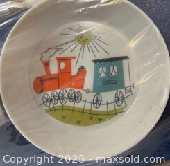 MaxSold Auction: Vintage Children's MCM Melamine Train Set Plate and Mug with Spoon - Maple Ridge (British Columbia, Canada) PARTNER MANAGED Estate Sale Online Auction - Blanshard Street (STORAGE)