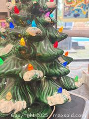 MaxSold Auction: Vintage Glazed Ceramic Mini 19” Christmas Tree (Electric) - Maple Ridge (British Columbia, Canada) SELLER MANAGED Estate Sale Online Auction - Blanshard Street (STORAGE)