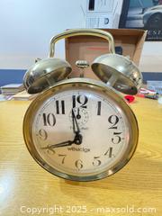 MaxSold Auction: Westclox Twin-Bell Mechanical Wind-Up Alarm Clock - Maple Ridge (British Columbia, Canada) PARTNER MANAGED Estate Sale Online Auction - Blanshard Street (STORAGE)