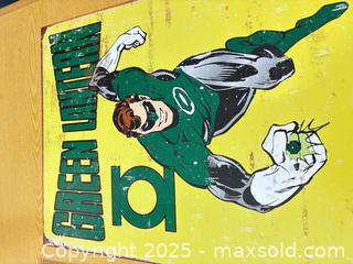 MaxSold Auction: Wolverine Framed Print & Green Lantern Vintage-Style Board Sign (Large) - Maple Ridge (British Columbia, Canada) PARTNER MANAGED Estate Sale Online Auction - Blanshard Street (STORAGE)