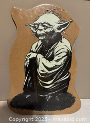 MaxSold Auction: Yoda Star Wars Cork Wall Plaque (© LFL 1980) - Maple Ridge (British Columbia, Canada) PARTNER MANAGED Estate Sale Online Auction - Blanshard Street (STORAGE)