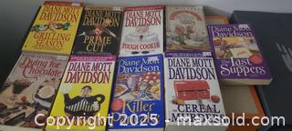 MaxSold Auction: Diane Mott Davidson Paperback Mystery Book Lot (9 books) - Toronto (Ontario, Canada) SELLER MANAGED Downsizing Online Auction - Wilson Avenue (CONDO)