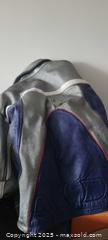 MaxSold Auction: Navy Blue Leather Motorcycle Jacket Size S with Protective Pads - Toronto (Ontario, Canada) SELLER MANAGED Downsizing Online Auction - Wilson Avenue (CONDO)