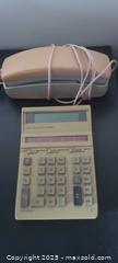 MaxSold Auction: Vintage Corded Push-Button Landline Desk Telephone and Calculator - Toronto (Ontario, Canada) SELLER MANAGED Downsizing Online Auction - Wilson Avenue (CONDO)