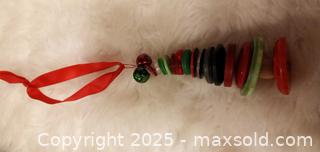 MaxSold Auction: 3 Homemade button Christmas trees ornament  - North Cowichan(Crofton) (British Columbia, Canada) SELLER MANAGED Downsizing Online Auction - Musgrave Street