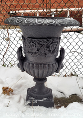 MaxSold Auction: Cast Iron Garden Urn (A) - Newmarket (Ontario, Canada) SELLER MANAGED Downsizing Online Auction - Amberlee Court