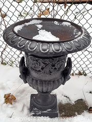 MaxSold Auction: Cast Iron Garden Urn (B) - Newmarket (Ontario, Canada) SELLER MANAGED Downsizing Online Auction - Amberlee Court