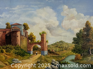 MaxSold Auction: Large Oil Painting  - Newmarket (Ontario, Canada) SELLER MANAGED Downsizing Online Auction - Amberlee Court