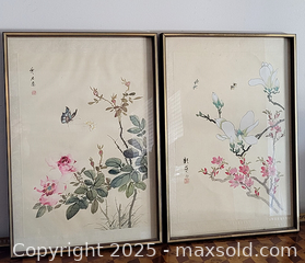 MaxSold Auction: Pair of Chinese Paintings  - Newmarket (Ontario, Canada) SELLER MANAGED Downsizing Online Auction - Amberlee Court