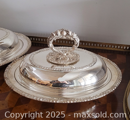 MaxSold Auction: Pair of Silver-Plated Entree Dishes  - Newmarket (Ontario, Canada) SELLER MANAGED Downsizing Online Auction - Amberlee Court