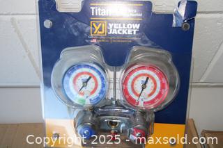 MaxSold Auction: A/C Manifold Gauge Set - Titan 2-Valve,  - Orlando (Florida, USA) SELLER MANAGED Downsizing Online Auction - Preserve Dr.