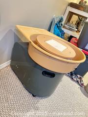 MaxSold Auction: Shimp Potters Wheel with Foot Pedal and Power Cord - Ab (Alberta, Canada) SELLER MANAGED Moving Online Auction - Range Road 254
