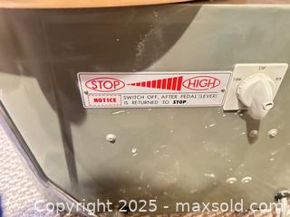 MaxSold Auction: Shimp Potters Wheel with Foot Pedal and Power Cord - Ab (Alberta, Canada) SELLER MANAGED Moving Online Auction - Range Road 254