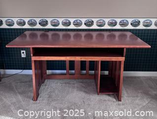 MaxSold Auction: Desk with pull out drawer - Suwanee (Georgia, USA) SELLER MANAGED Estate Sale Online Auction - Laurel Oak Drive