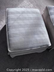 MaxSold Auction: Ethan Allen cream armchair with Ottoman  - Suwanee (Georgia, USA) SELLER MANAGED Estate Sale Online Auction - Laurel Oak Drive