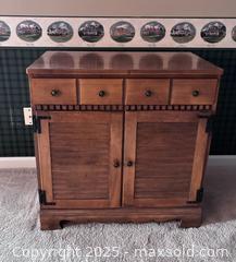 MaxSold Auction: Heirloom Shutter Cabinet Wood Side Piece  - Suwanee (Georgia, USA) SELLER MANAGED Estate Sale Online Auction - Laurel Oak Drive