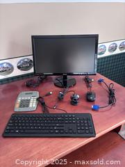 MaxSold Auction: Lot - computer monitor, mouse, camera, keyboard and calculator - Suwanee (Georgia, USA) SELLER MANAGED Estate Sale Online Auction - Laurel Oak Drive