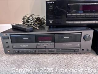 MaxSold Auction: Lot - electronics, pair of speakers and media - Suwanee (Georgia, USA) SELLER MANAGED Estate Sale Online Auction - Laurel Oak Drive