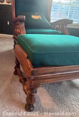 MaxSold Auction: Pair of Morris Armchairs with green cushions and one ottoman - Suwanee (Georgia, USA) SELLER MANAGED Estate Sale Online Auction - Laurel Oak Drive